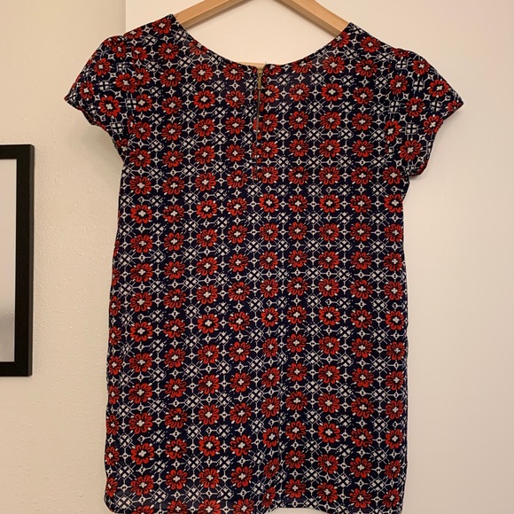 Japna Red/White/Blue Floral Top - Picture 2 of 4